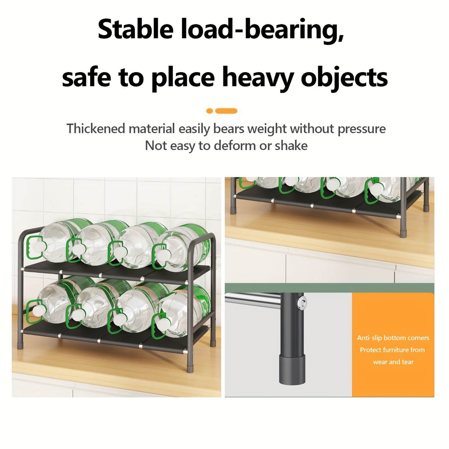 2-Tier Under Sink Shelf with Removable Baskets & Panels - Model 3B2L