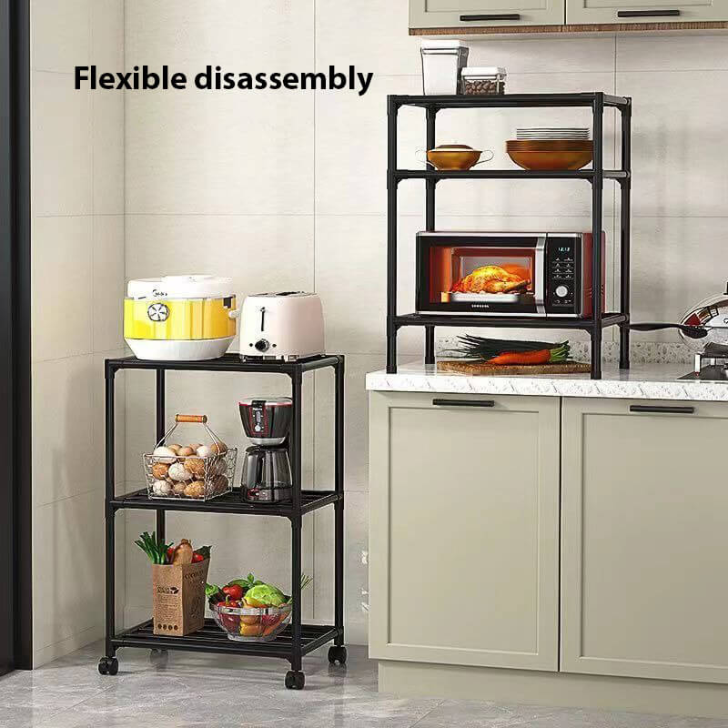 6-Tier Kitchen Storage Shelves(Black)