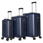 Luggage 3 Piece Set ABS Hardshell Suitcase Set With Scratch - Resistant Surface, Four Multi - directional Wheels, Expandable For Up to 25% More Space, Light weight Carry On Suitcase( 3 PIECE SET(18"/22"/26")) - skytreesports