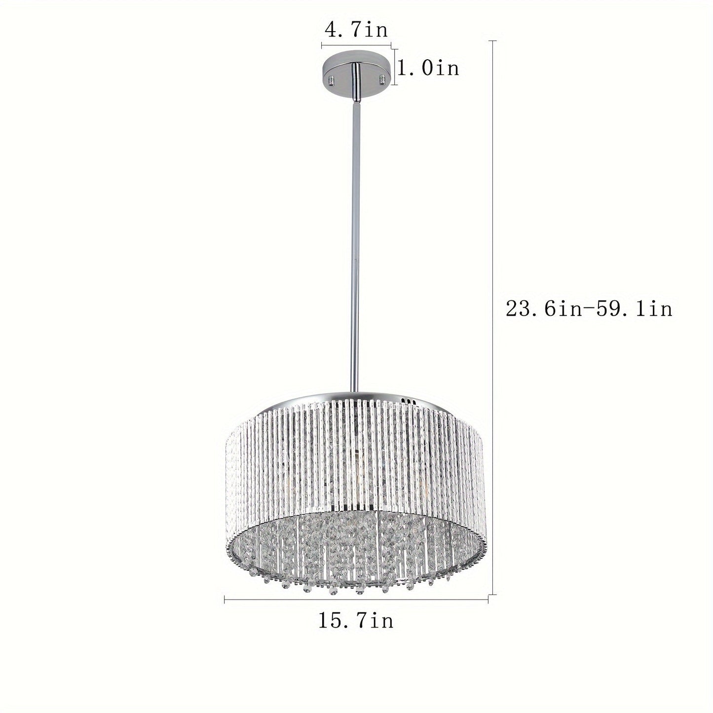 Modern Crystal Chandelier for Living - Room Round Cristal Lamp Luxury Home Decor Light Fixture - skytreesports